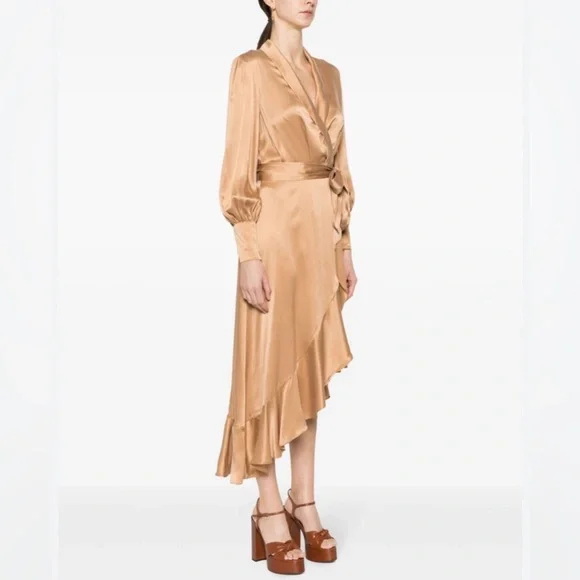 green emerald velvet dress Zimmermann Zippy Scallop Mini Dress – EKOLUV main image 0